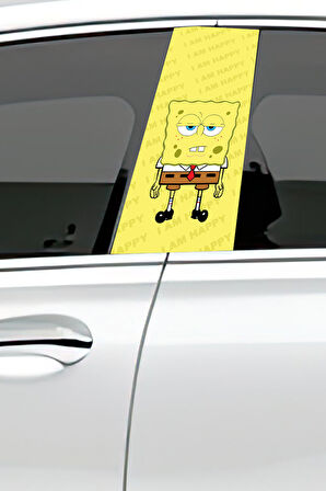 Araç Kapı Direk Kaplama Folyosu Desenli (Sağ Sol Takım) (2 Adet) - 22x50 Cm