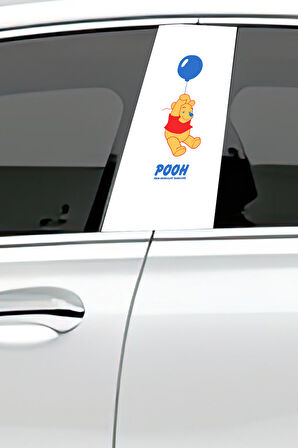 Araç Kapı Direk Kaplama Folyosu Desenli (Sağ Sol Takım)Uyumlu  (2 Adet) - 22x50 cm