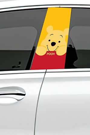 Araç Kapı Direk Kaplama Folyosu Desenli (Sağ Sol Takım) (2 Adet) - 22x50 Cm