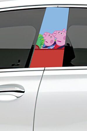 Araç Kapı Direk Kaplama Folyosu Desenli (Sağ Sol Takım) (2 Adet) - 22x50 Cm