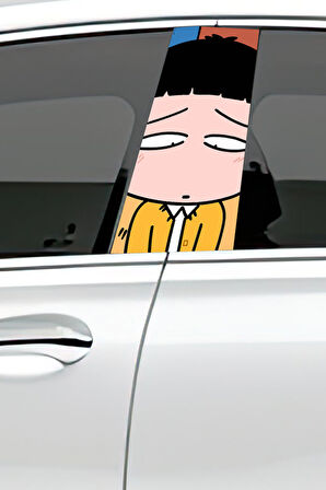 Araç Kapı Direk Kaplama Folyosu Desenli (Sağ Sol Takım) (2 Adet) - 22x50 Cm