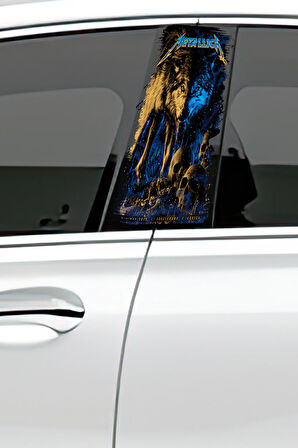 Araç Kapı Direk Kaplama Folyosu Desenli (Sağ Sol Takım) (2 Adet) - 22x50 Cm