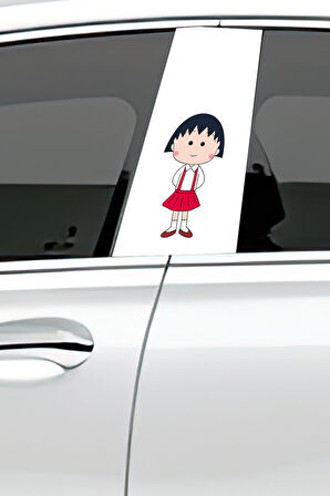 Araç Kapı Direk Kaplama Folyosu Desenli (Sağ Sol Takım) (2 Adet) - 22x50 Cm