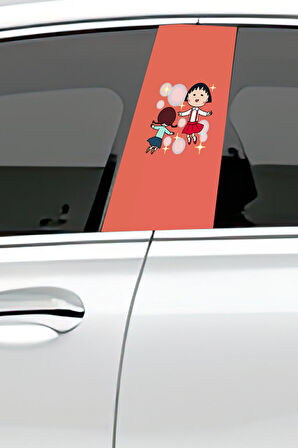 Araç Kapı Direk Kaplama Folyosu Desenli (Sağ Sol Takım) (2 Adet) - 22x50 Cm