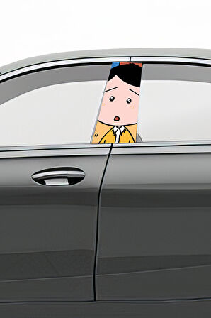 Araç Kapı Direk Kaplama Folyosu Desenli (Sağ Sol Takım) (2 Adet) - 22x50 Cm