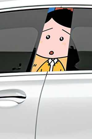 Araç Kapı Direk Kaplama Folyosu Desenli (Sağ Sol Takım) (2 Adet) - 22x50 Cm