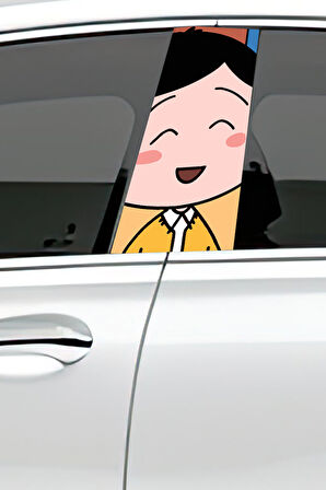 Araç Kapı  Uyumlu Direk Kaplama Folyosu Desenli (Sağ Sol Takım) (2 Adet) - 22x50 Cm