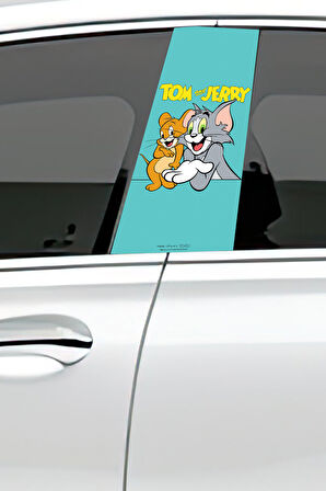 Araç Kapı Direk Kaplama Folyosu Desenli (Sağ Sol Takım) (2 Adet) - 22x50 Cm