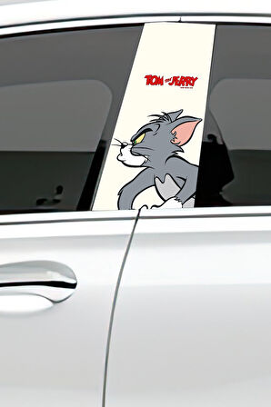 Araç Kapı Direk Kaplama Folyosu Desenli (Sağ Sol Takım)Uyumlu  (2 Adet) - 22x50 cm