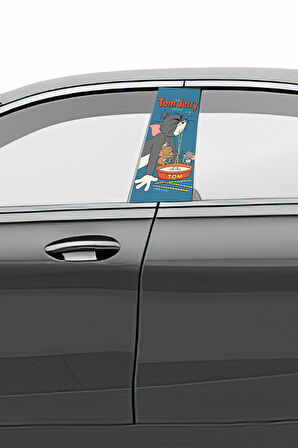 Araç Kapı Direk Kaplama Folyosu Desenli (Sağ Sol Takım) (2 Adet) - 22x50 Cm