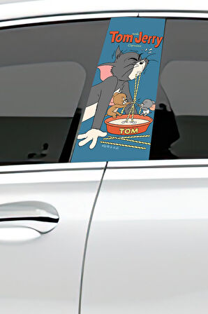 Araç Kapı Direk Kaplama Folyosu Desenli (Sağ Sol Takım) (2 Adet) - 22x50 Cm