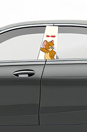 Araç Kapı Direk Kaplama Folyosu Desenli (Sağ Sol Takım) (2 Adet) - 22x50 Cm