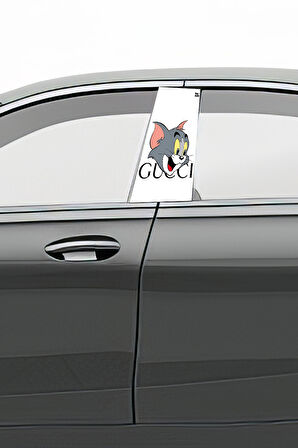 Araç Kapı Direk Kaplama Folyosu Desenli  Sağ Sol Takım 2 Adet  22x50 Cm