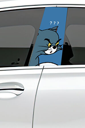 Araç Kapı Direk Kaplama Folyosu Desenli (Sağ Sol Takım) (2 Adet) - 22x50 Cm