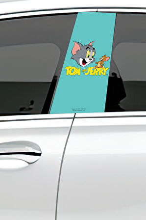 Araç Kapı Direk Kaplama Folyosu Desenli (Sağ Sol Takım) (2 Adet) - 22x50 Cm