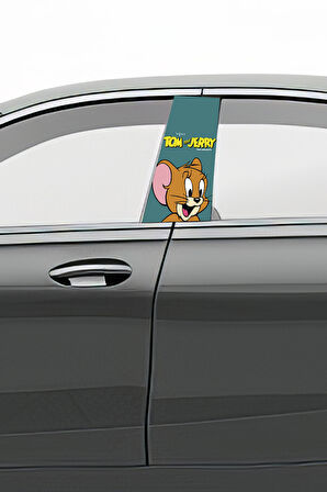 Araç Kapı Direk Kaplama Folyosu Desenli (Sağ Sol Takım) (2 Adet) - 22x50 Cm