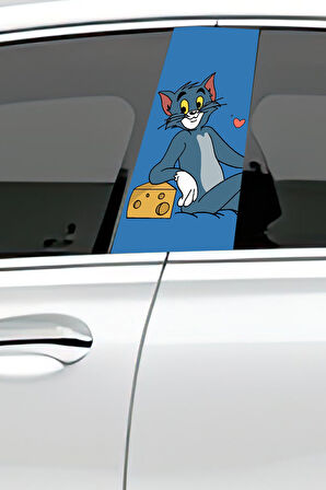 Araç Kapı Direk Kaplama Folyosu Desenli (Sağ Sol Takım) (2 Adet) - 22x50 Cm