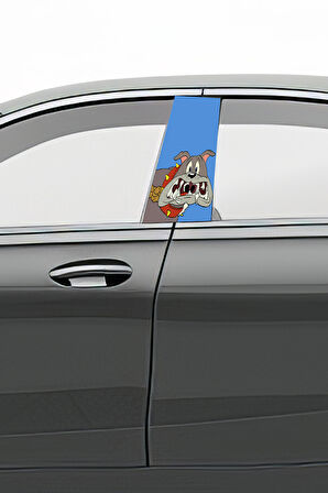 Araç Kapı Direk Kaplama Folyosu Desenli (Sağ Sol Takım) (2 Adet) - 22x50 Cm