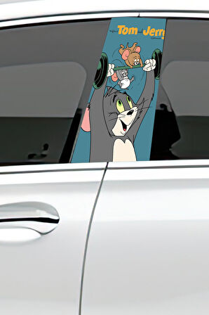 Araç Kapı Direk Kaplama Folyosu Desenli (Sağ Sol Takım) (2 Adet) - 22x50 cm