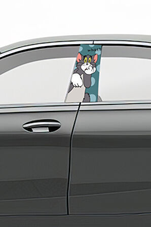 Araç Kapı Direk Kaplama Folyosu Desenli (Sağ Sol Takım) (2 Adet) - 22x50 Cm