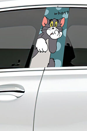 Araç Kapı Direk Kaplama Folyosu Desenli (Sağ Sol Takım) (2 Adet) - 22x50 Cm