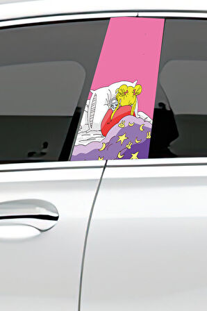 Araç Kapı Direk Kaplama Folyosu Desenli (sağ Sol Takım) (2 Adet) - 22x50 Cm