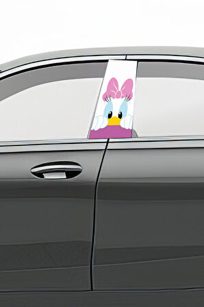 Araç Kapı Direk Kaplama Folyosu Desenli (Sağ Sol Takım) (2 Adet) - 22x50 Cm