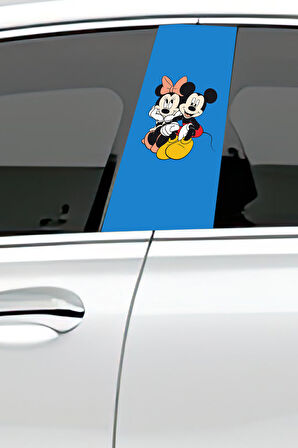 Araç Kapı Direk Kaplama Folyosu Desenli (sağ Sol Takım) (2 Adet) - 22x50 Cm