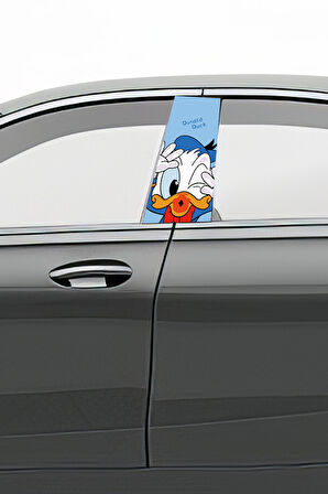 Araç Kapı Direk Kaplama Folyosu Desenli (Sağ Sol Takım) (2 Adet) - 22x50 Cm