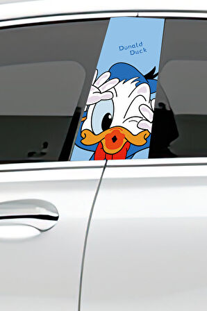 Araç Kapı Direk Kaplama Folyosu Desenli (Sağ Sol Takım) (2 Adet) - 22x50 Cm