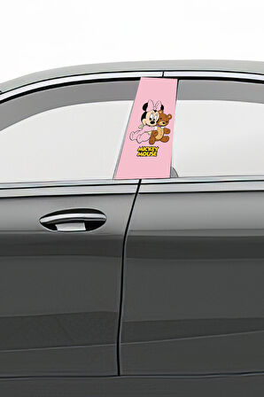 Araç Kapı Direk Kaplama Folyosu Desenli (Sağ Sol Takım) (2 Adet) - 22x50 Cm