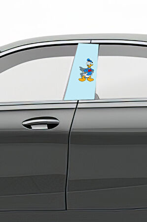 Araç Kapı Direk Kaplama Folyosu Desenli (Sağ Sol Takım) (2 Adet) - 22x50 Cm