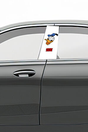 Araç Kapı Direk Kaplama Folyosu Desenli (Sağ Sol Takım) (2 Adet) - 22x50 Cm