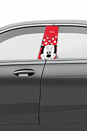 Araç Kapı Direk Kaplama Folyosu Desenli (Sağ Sol Takım) (2 Adet) - 22x50 Cm