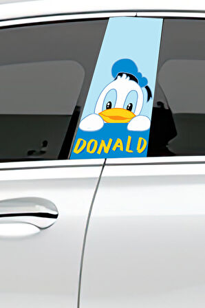 Araç Kapı Direk Kaplama Folyosu Desenli (Sağ Sol Takım) (2 Adet) - 22x50 Cm