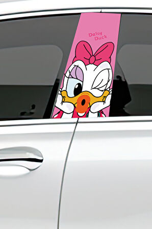 Araç Kapı Direk Kaplama Folyosu Desenli  Sağ Sol Takım 2 Adet  22x50 cm