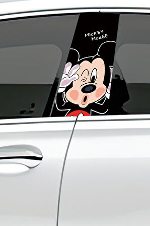 Araç Kapı Direk Kaplama Folyosu Desenli (Sağ Sol Takım) (2 Adet) - 22x50 Cm