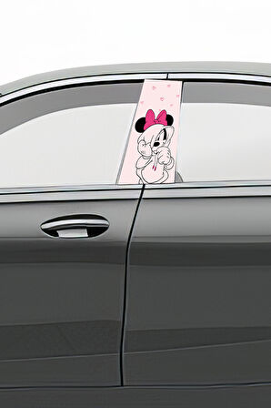 Araç Kapı Direk Kaplama Folyosu Desenli (Sağ Sol Takım) Uyumlu (2 Adet) - 22x50 cm