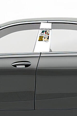 Araç Kapı Direk Kaplama Folyosu Desenli (sağ Sol Takım) (2 Adet) - 22x50 Cm