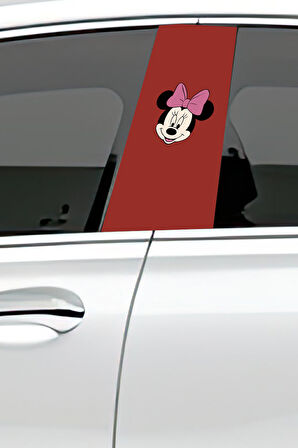 Araç Kapı Direk Kaplama Folyosu Desenli (Sağ Sol Takım) (2 Adet) - 22x50 Cm