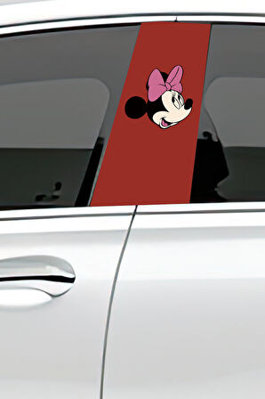 Araç Kapı Direk Kaplama Folyosu Desenli (Sağ Sol Takım) (2 Adet) - 22x50 Cm