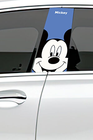 Araç Kapı Direk Kaplama Folyosu Desenli (Sağ Sol Takım) (2 Adet) - 22x50 Cm