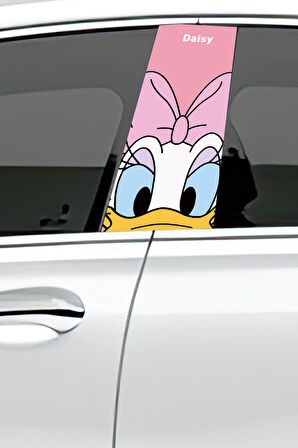 Araç Kapı Direk Kaplama Folyosu Desenli (Sağ Sol Takım) (2 Adet) - 22x50 Cm