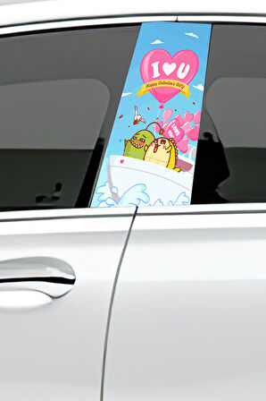 Araç Kapı Direk Kaplama Folyosu Desenli (Sağ Sol Takım) (2 Adet) - 22x50 Cm