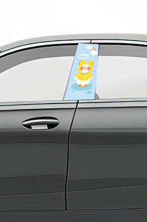 Araç Kapı Direk Kaplama Folyosu Desenli (Sağ Sol Takım) (2 Adet) - 22x50 Cm