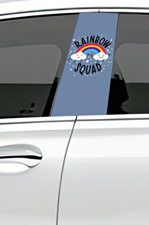 Araç Kapı Direk Kaplama Folyosu Desenli  Sağ Sol Takım 2 Adet  22x50 cm