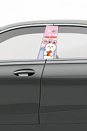 Araç Kapı Direk Kaplama Folyosu Desenli (Sağ Sol Takım) (2 Adet) - 22x50 cm Uyumlu