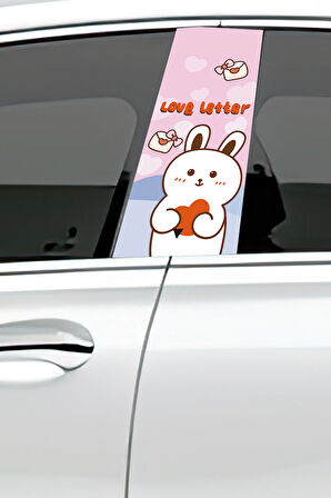 Araç Kapı Direk Kaplama Folyosu Desenli (Sağ Sol Takım) (2 Adet) - 22x50 cm Uyumlu