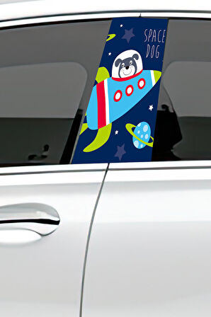 Araç Kapı Direk Kaplama Folyosu Desenli (Sağ Sol Takım) (2 Adet) - 22x50 Cm