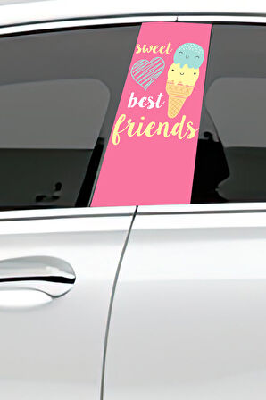 Araç Kapı Direk Kaplama Folyosu Desenli (Sağ Sol Takım) Uyumlu (2 Adet) - 22x50 cm